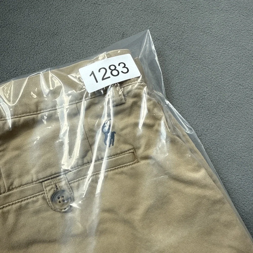 Polo Ralph Lauren Chino Pants Mens 34x34 Khaki Stretch Cotton Twill Straight Fit